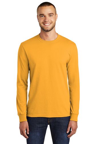Port & Company Adult Unisex 5.5-ounce, 50/50 Cotton Poly Long Sleeve Core Blend T-shirt